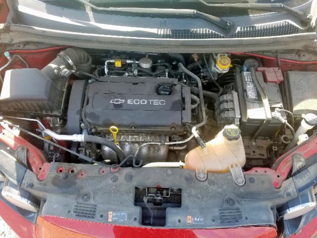 1G1JA5SHXD4160511 - 2013 CHEVROLET SONIC LS 红色 照片 7