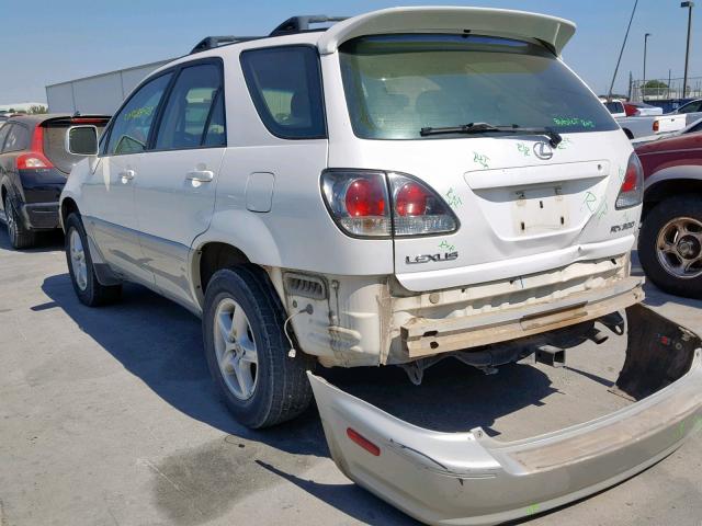 JTJHF10U430303665 - 2003 LEXUS RX 300 WHITE photo 3