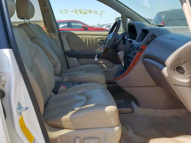 JTJHF10U430303665 - 2003 LEXUS RX 300 WHITE photo 5