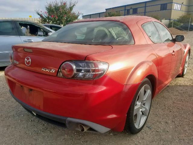 JM1FE173640136348 - 2004 MAZDA RX8 RED photo 4