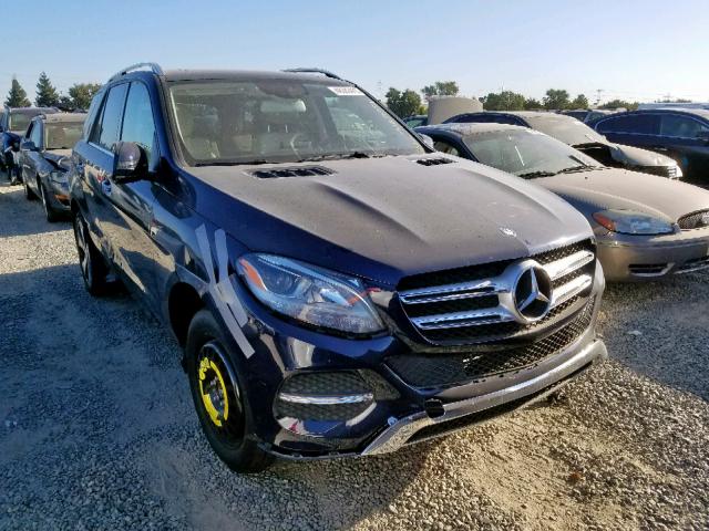 4JGDA5HB9GA649541 - 2016 MERCEDES-BENZ GLE 350 4M BLUE photo 1