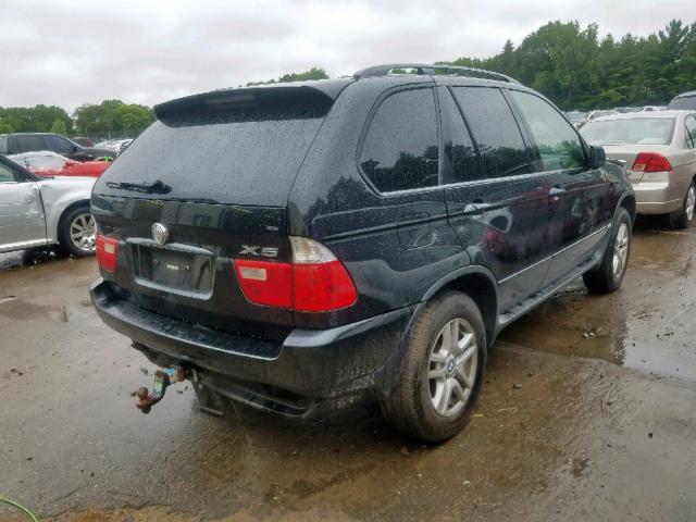 5UXFA13524LU26179 - 2004 BMW X5 3.0I BLACK photo 4