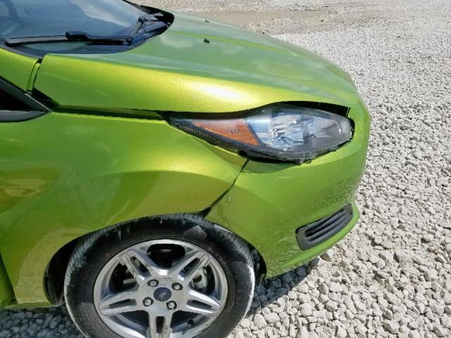 3FADP4BJ2JM121708 - 2018 FORD FIESTA SE GREEN photo 9