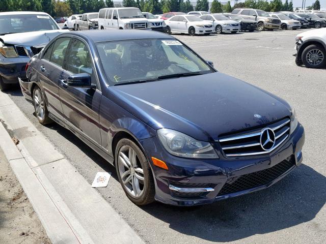 WDDGF4HB9EG161851 - 2014 MERCEDES-BENZ C 250 BLUE photo 1