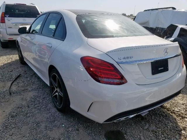 55SWF6EB1GU115707 - 2016 MERCEDES-BENZ C 450 4MAT WHITE photo 3