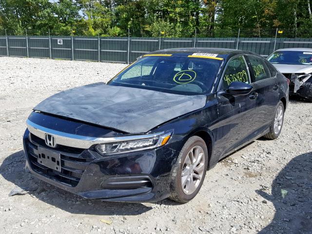 1HGCV1F18JA224487 - 2018 HONDA ACCORD LX BLACK photo 2