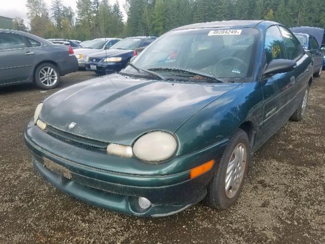 1B3ES47Y2WD689920 - 1998 DODGE NEON HIGHL GREEN photo 2