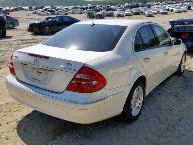 WDBUF65J94A419323 - 2004 MERCEDES-BENZ E 320 WHITE photo 4