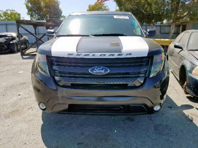 1FM5K8AR4DGC35666 - 2013 FORD EXPLORER P RED photo 9