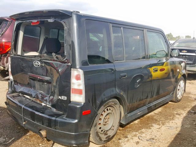 JTLKT324X40130881 - 2004 TOYOTA SCION XB შავი ფოტო 4