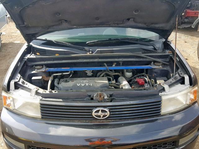 JTLKT324X40130881 - 2004 TOYOTA SCION XB შავი ფოტო 7