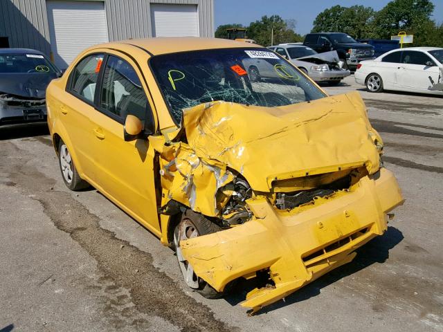 KL1TD56677B128753 - 2007 CHEVROLET AVEO BASE ყვითელი ფოტო 1