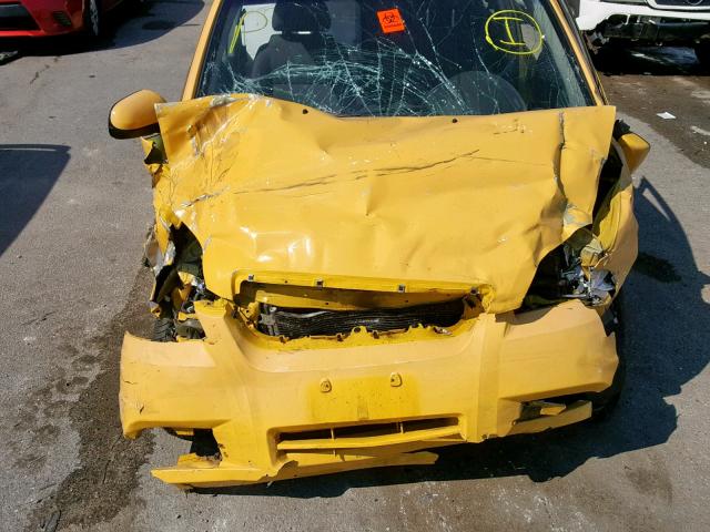 KL1TD56677B128753 - 2007 CHEVROLET AVEO BASE ყვითელი ფოტო 7