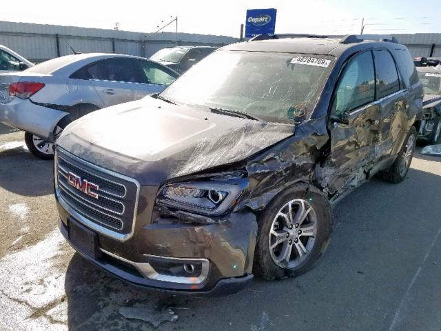 1GKKRSKD3GJ155516 - 2016 GMC ACADIA SLT BLACK photo 2