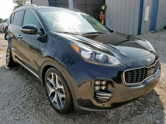 KNDPRCA65H7264312 - 2017 KIA SPORTAGE S BLACK photo 1