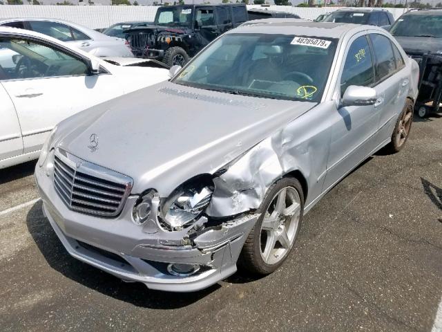 WDBUF56XX9B434458 - 2009 MERCEDES-BENZ E 350 SILVER photo 2