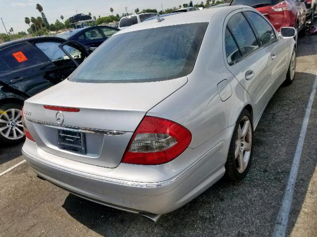 WDBUF56XX9B434458 - 2009 MERCEDES-BENZ E 350 SILVER photo 4