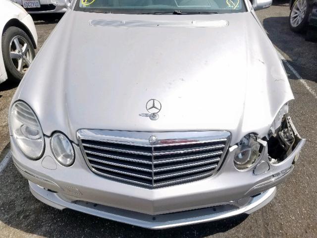 WDBUF56XX9B434458 - 2009 MERCEDES-BENZ E 350 SILVER photo 7