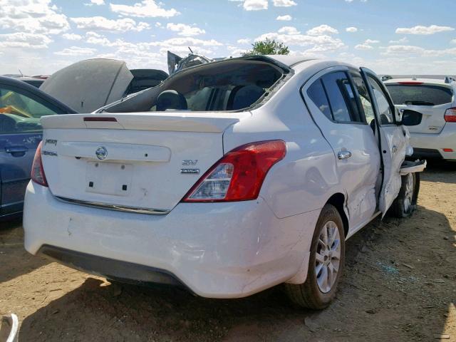 3N1CN7AP3HL886481 - 2017 NISSAN VERSA S WHITE photo 4