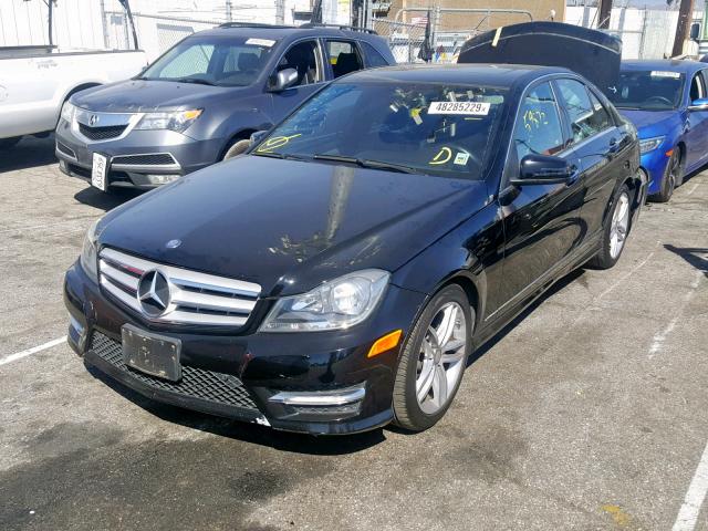 WDDGF4HB1DR242815 - 2013 MERCEDES-BENZ C 250 BLACK photo 2