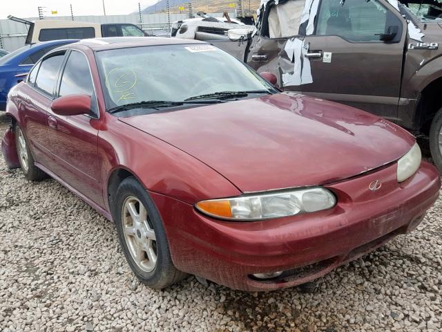 1G3NF52E61C121464 - 2001 OLDSMOBILE ALERO GLS RED photo 1