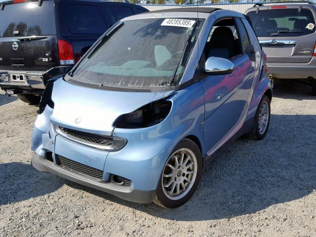 WMEEK3BAXBK424768 - 2011 SMART FORTWO PAS 蓝色 照片 2