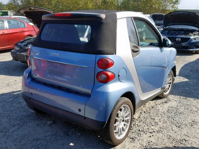WMEEK3BAXBK424768 - 2011 SMART FORTWO PAS 蓝色 照片 4