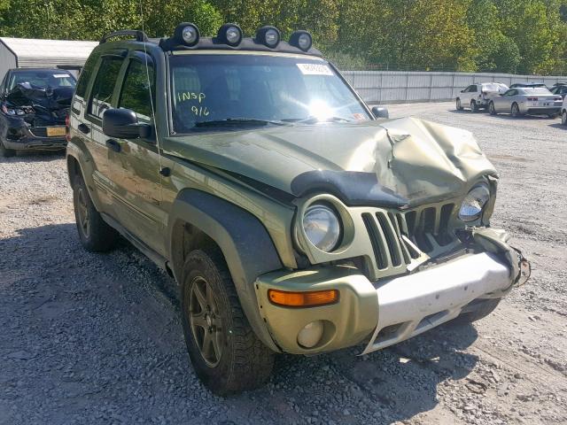 1J4GL38K12W292748 - 2002 JEEP LIBERTY RE GREEN photo 1