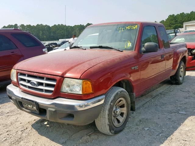 1FTYR44V52PB71519 - 2002 FORD RANGER SUP RED photo 2