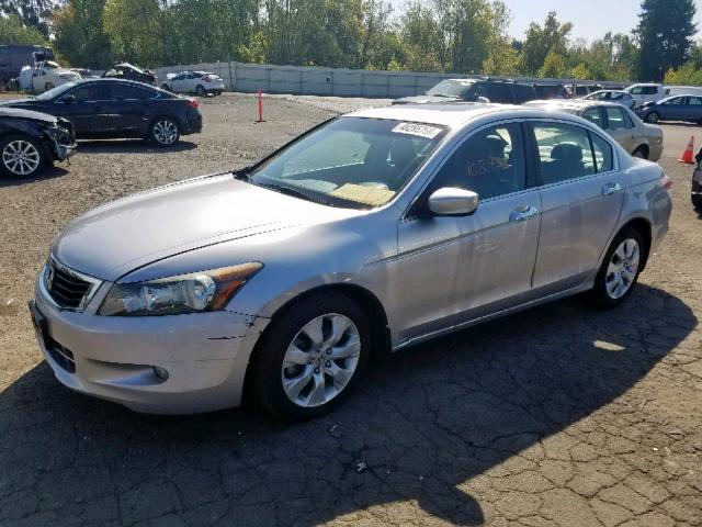 1HGCP36828A033371 - 2008 HONDA ACCORD EXL SILVER photo 2