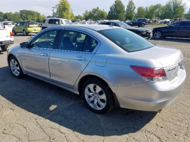 1HGCP36828A033371 - 2008 HONDA ACCORD EXL SILVER photo 3