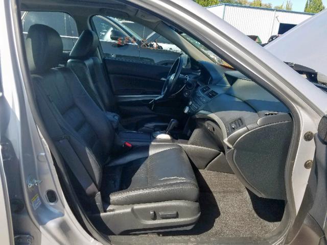 1HGCP36828A033371 - 2008 HONDA ACCORD EXL SILVER photo 5