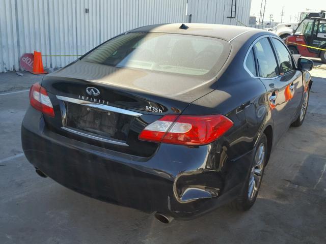 JN1EY1AP7CM910650 - 2012 INFINITI M35H BLACK photo 4