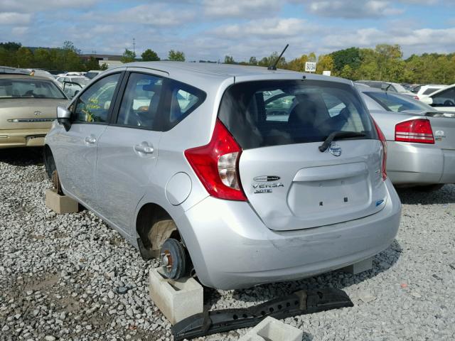 3N1CE2CP2FL406170 - 2015 NISSAN VERSA NOTE SILVER photo 3