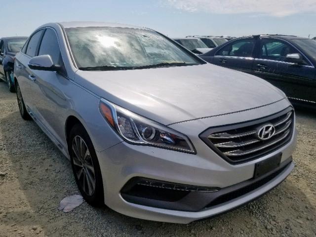 5NPE34AF6FH084781 - 2015 HYUNDAI SONATA SPO SILVER photo 1