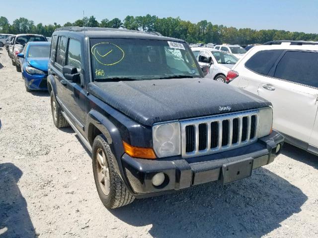 1J8HH48K07C547358 - 2007 JEEP COMMANDER BLACK photo 1