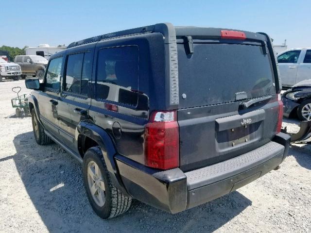 1J8HH48K07C547358 - 2007 JEEP COMMANDER BLACK photo 3
