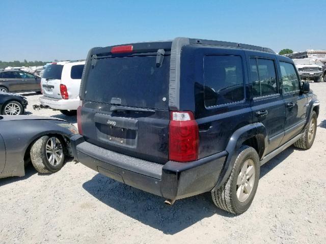 1J8HH48K07C547358 - 2007 JEEP COMMANDER BLACK photo 4