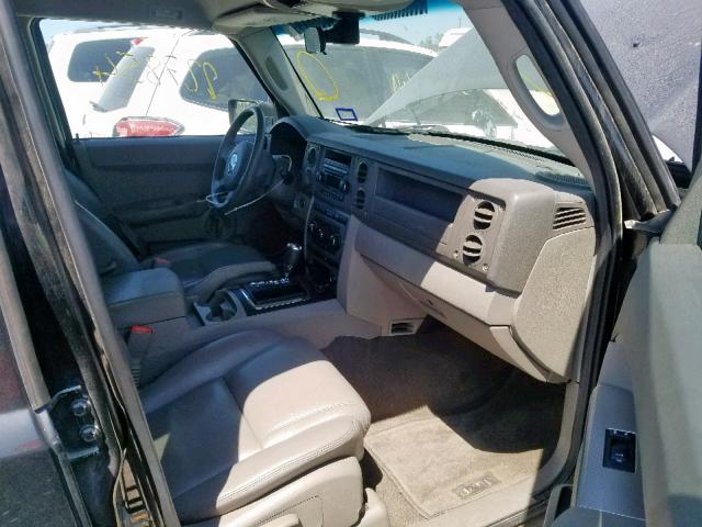 1J8HH48K07C547358 - 2007 JEEP COMMANDER BLACK photo 5
