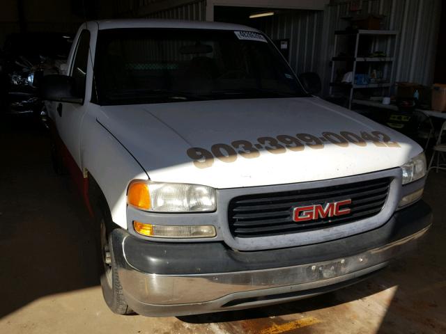 1GTEC14V02Z215076 - 2002 GMC NEW SIERRA WHITE photo 1