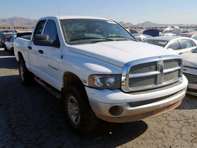 3D7KU28D23G857524 - 2003 DODGE RAM 2500 S WHITE photo 1