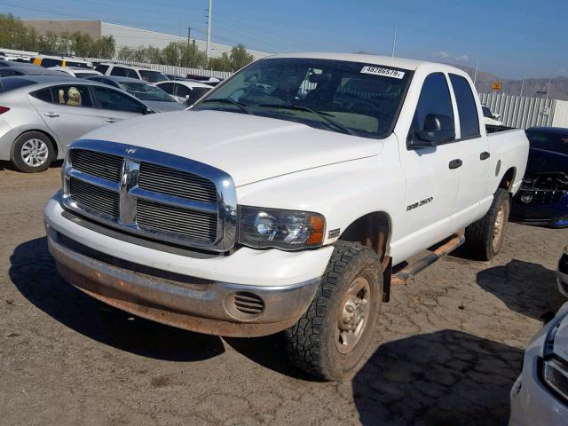 3D7KU28D23G857524 - 2003 DODGE RAM 2500 S WHITE photo 2