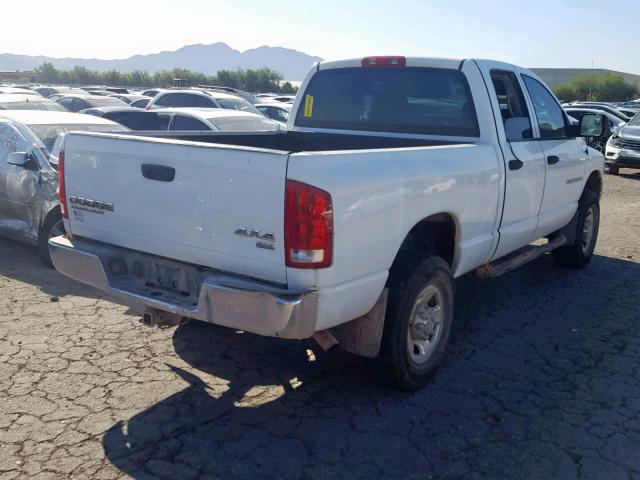 3D7KU28D23G857524 - 2003 DODGE RAM 2500 S WHITE photo 4