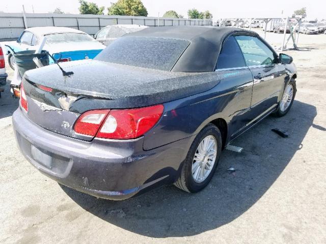 1C3LC45K58N231047 - 2008 CHRYSLER SEBRING BLUE photo 4