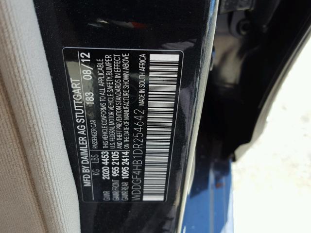 WDDGF4HB1DR254642 - 2013 MERCEDES-BENZ C 250 BLACK photo 10