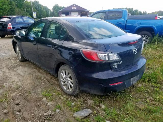 JM1BL1W87C1658349 - 2012 MAZDA 3 I BLACK photo 3