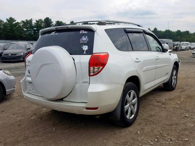 JTMBD31V385139983 - 2008 TOYOTA RAV4 LIMIT WHITE photo 4