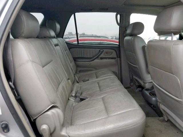 5TDZT38A44S228972 - 2004 TOYOTA SEQUOIA SILVER photo 6