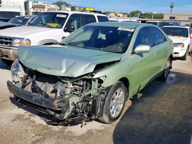 JTNBB46K173027893 - 2007 TOYOTA CAMRY NEW GREEN photo 2