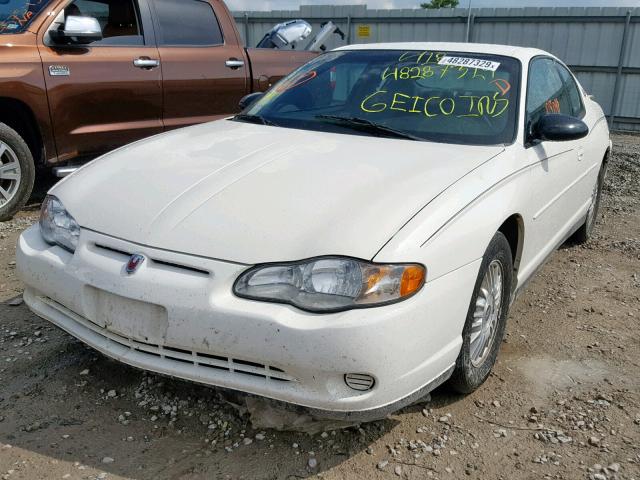 2G1WW15E429106360 - 2002 CHEVROLET MONTE CARL თეთრი ფოტო 2